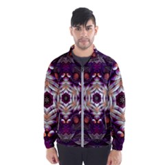 Rosette Kaleidoscope Mosaic Abstract Background Art Men s Windbreaker