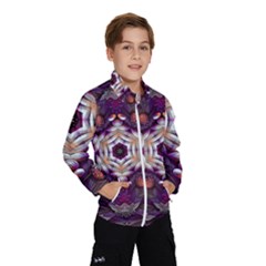 Rosette Kaleidoscope Mosaic Abstract Background Art Kids  Windbreaker