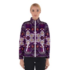 Rosette Kaleidoscope Mosaic Abstract Background Art Women s Bomber Jacket