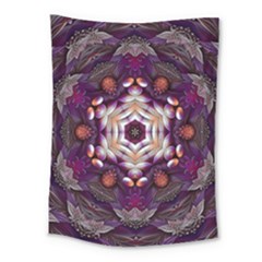 Rosette Kaleidoscope Mosaic Abstract Background Art Medium Tapestry