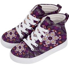 Rosette Kaleidoscope Mosaic Abstract Background Art Kids  Hi-top Skate Sneakers by Vaneshop