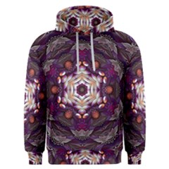 Rosette Kaleidoscope Mosaic Abstract Background Art Men s Overhead Hoodie