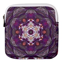 Rosette Kaleidoscope Mosaic Abstract Background Art Mini Square Pouch by Vaneshop