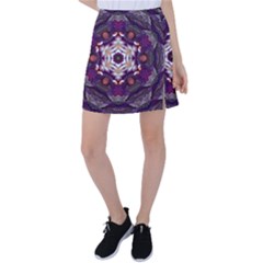 Rosette Kaleidoscope Mosaic Abstract Background Art Tennis Skirt by Vaneshop