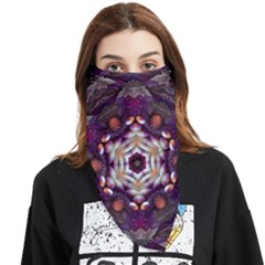 Rosette Kaleidoscope Mosaic Abstract Background Art Face Covering Bandana (triangle) by Vaneshop