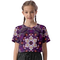 Rosette Kaleidoscope Mosaic Abstract Background Art Kids  Basic T-shirt by Vaneshop