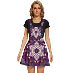 Rosette Kaleidoscope Mosaic Abstract Background Art Apron Dress