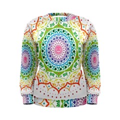 Mandala Pattern Rainbow Pride Women s Sweatshirt