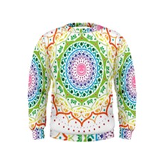 Mandala Pattern Rainbow Pride Kids  Sweatshirt