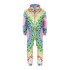 Mandala Pattern Rainbow Pride Hooded Jumpsuit (kids)