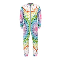 Mandala Pattern Rainbow Pride Onepiece Jumpsuit (kids)