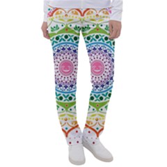 Mandala Pattern Rainbow Pride Women s Casual Pants by Vaneshop