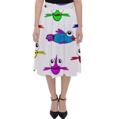 Fish Swim Cartoon Funnycute Classic Midi Skirt by Sapixe