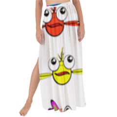 Fish Swim Cartoon Funnycute Maxi Chiffon Tie-up Sarong