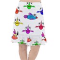 Fish Swim Cartoon Funnycute Fishtail Chiffon Skirt View1