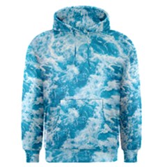 Blue Ocean Wave Texture Men s Core Hoodie by Jack14