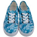 Blue Ocean Wave Texture Kids  Classic Low Top Sneakers View1