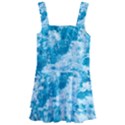 Blue Ocean Wave Texture Kids  Layered Skirt Swimsuit View1