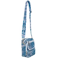 Summer Blue Ocean Wave Shoulder Strap Belt Bag by Jack14