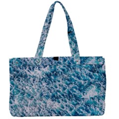 Summer Blue Ocean Wave Canvas Work Bag by Jack14