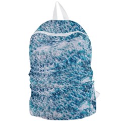 Summer Blue Ocean Wave Foldable Lightweight Backpack by Jack14