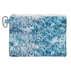 Summer Blue Ocean Wave Canvas Cosmetic Bag (xl) by Jack14