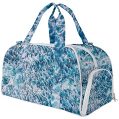 Summer Blue Ocean Wave Burner Gym Duffel Bag by Jack14