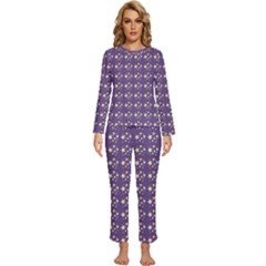 Background Wallpaper Space Universe Pattern Womens  Long Sleeve Lightweight Pajamas Set by Pakjumat