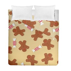 Gingerbread Christmas Time Duvet Cover Double Side (full/ Double Size) by Pakjumat