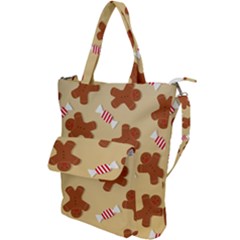 Gingerbread Christmas Time Shoulder Tote Bag by Pakjumat