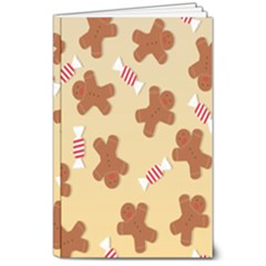 Gingerbread Christmas Time 8  X 10  Softcover Notebook by Pakjumat