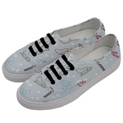 Winter Pattern Background Element Men s Classic Low Top Sneakers by Pakjumat