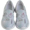 Winter Pattern Background Element Kids Lightweight Slip Ons View1