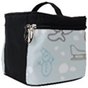 Winter Pattern Background Element Make Up Travel Bag (Big) View1