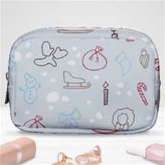 Winter Pattern Background Element Make Up Pouch (small) by Pakjumat