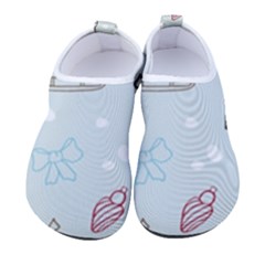 Winter Pattern Background Element Women s Sock-style Water Shoes