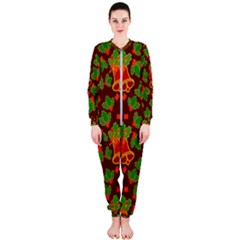 Template Christmas Pattern Onepiece Jumpsuit (ladies) by Pakjumat