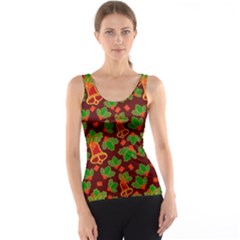 Christmas Wrapping Paper Women s Basic Tank Top by Pakjumat