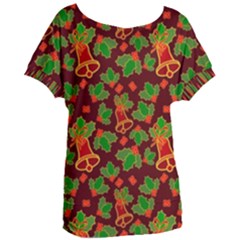 Template Christmas Pattern Women s Oversized T-shirt by Pakjumat