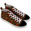 Christmas Wrapping Paper Men s Mid-Top Canvas Sneakers View3