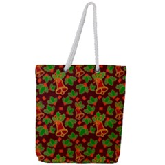 Christmas Wrapping Paper Full Print Rope Handle Tote (large) by Pakjumat