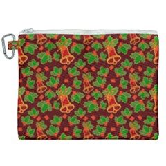 Christmas Wrapping Paper Canvas Cosmetic Bag (xxl) by Pakjumat