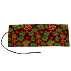 Template Christmas Pattern Roll Up Canvas Pencil Holder (s) by Pakjumat