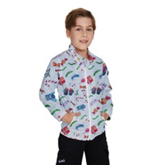 Illustration Christmas Pattern Kids  Windbreaker by Pakjumat