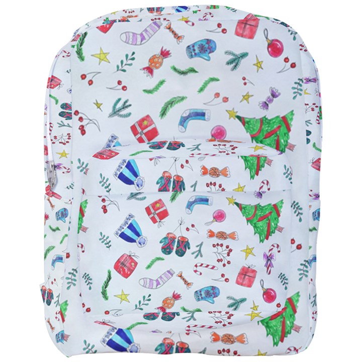 Illustration Christmas Pattern Full Print Backpack