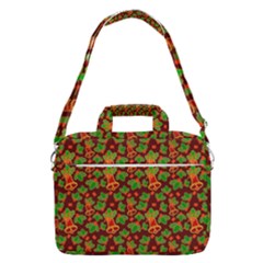 Christmas Wrapping Paper Macbook Pro 16  Shoulder Laptop Bag by Pakjumat