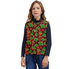 Christmas Wrapping Paper Kid s Button Up Puffer Vest	 by Pakjumat