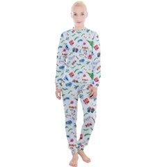 Illustration Christmas Pattern Women s Lounge Set by Pakjumat