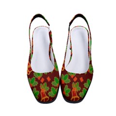 Template Christmas Pattern Women s Classic Slingback Heels by Pakjumat