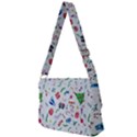 Illustration Christmas Pattern Full Print Messenger Bag (S) View2